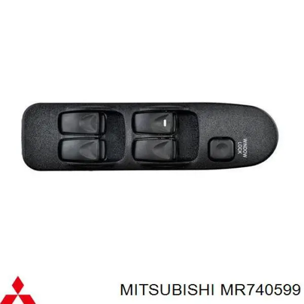 MR740599 Mitsubishi interruptor de elevalunas delantera izquierda