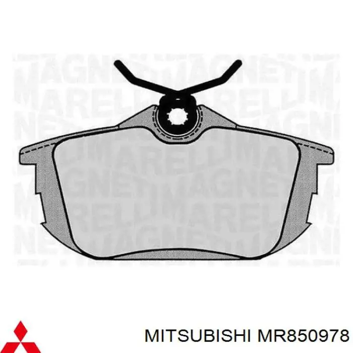 MR850978 Mitsubishi pastillas de freno traseras