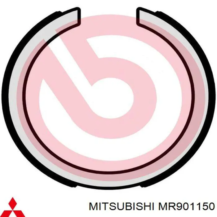 MR901150 Mitsubishi zapatas de freno de mano