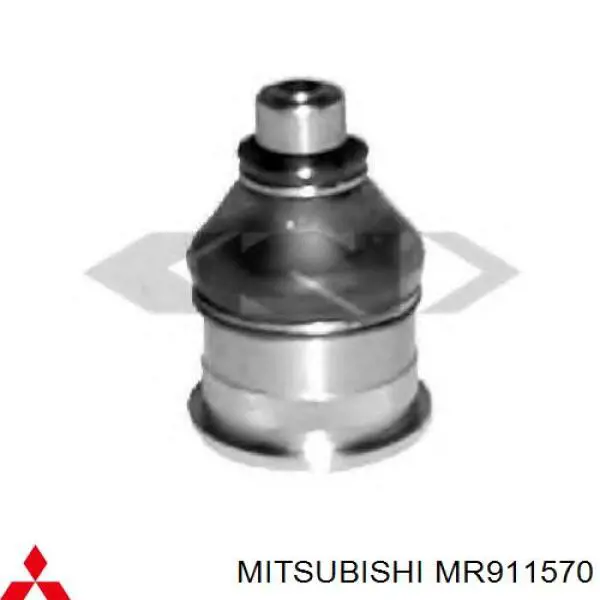 MR911570 Mitsubishi barra oscilante, suspensión de ruedas delantera, inferior izquierda