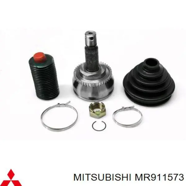 MR911573 Mitsubishi fuelle, árbol de transmisión delantero interior izquierdo