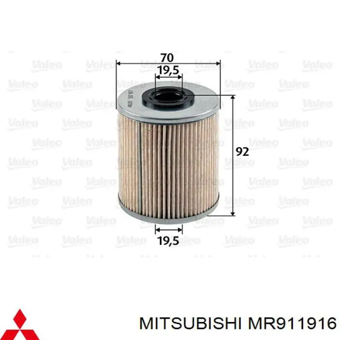 Comprar MR911916 Mitsubishi Filtro diesel
