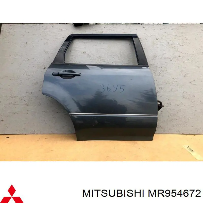 Puerta trasera derecha para Mitsubishi Outlander (CU)