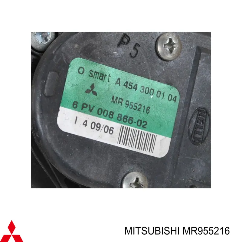 Comprar MR955216 Mitsubishi Pedal del acelerador