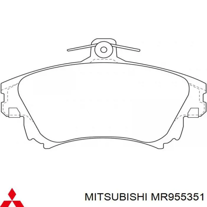 MR955351 Mitsubishi pastillas de freno delanteras