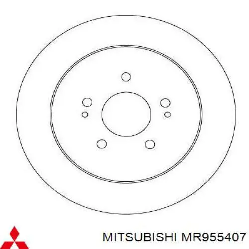 Comprar MR955407 Mitsubishi Disco de freno trasero