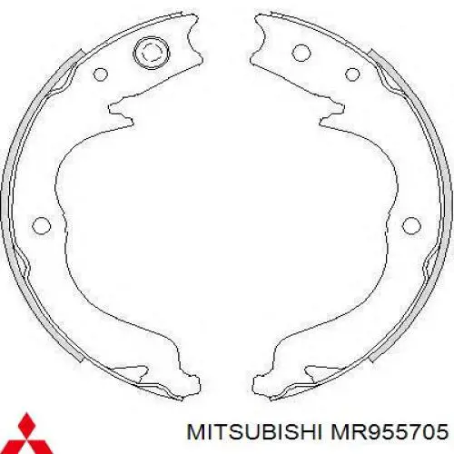 MR955705 Mitsubishi zapatas de freno de mano