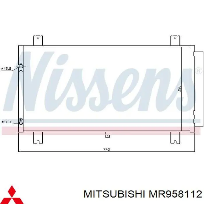 Aire acondicionado capacitor Mitsubishi MR958112 precio, desde 108,95 EUR