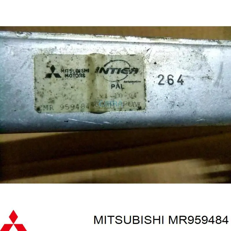 MR959484 Mitsubishi mecanismo de elevalunas, puerta trasera derecha