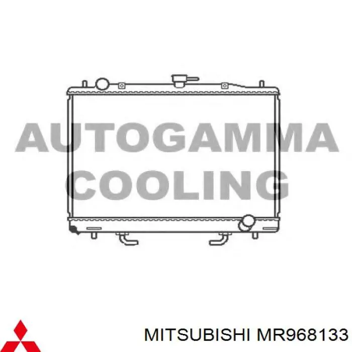 MR968133 Mitsubishi radiador refrigeración del motor