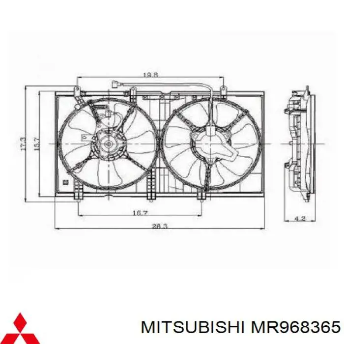 Radiador de agua Mitsubishi MR968365 precio, desde 60,15 EUR