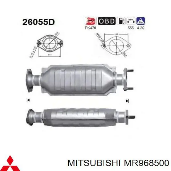  Catalizador Mitsubishi Pajero 3