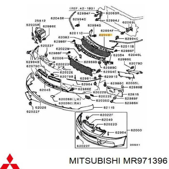  Mitsubishi MR971396 precio, desde 133,47 EUR