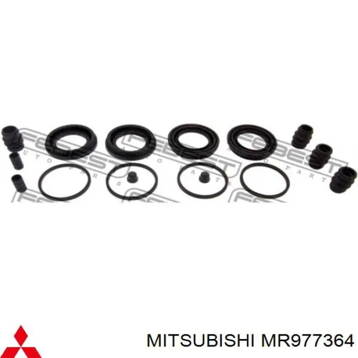MR977364 Mitsubishi juego de reparación, pinza de freno delantero