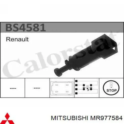 MR977584 Mitsubishi interruptor luz de freno