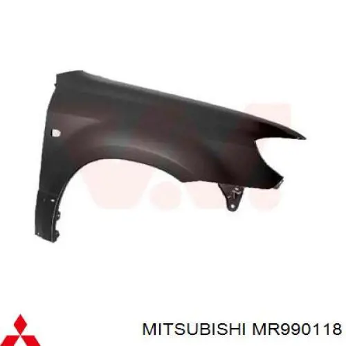 Guardabarros delantero derecho para Mitsubishi Outlander (CU)