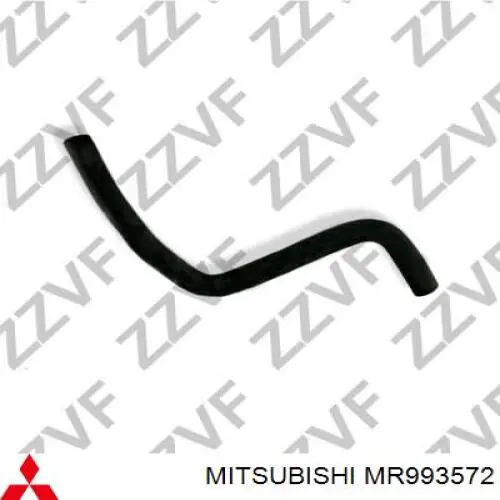 MR993572 Mitsubishi manguera refrigerante para radiador inferiora