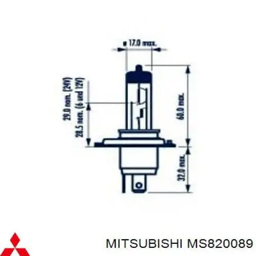 Comprar MS820089 Mitsubishi Bombilla de xenón