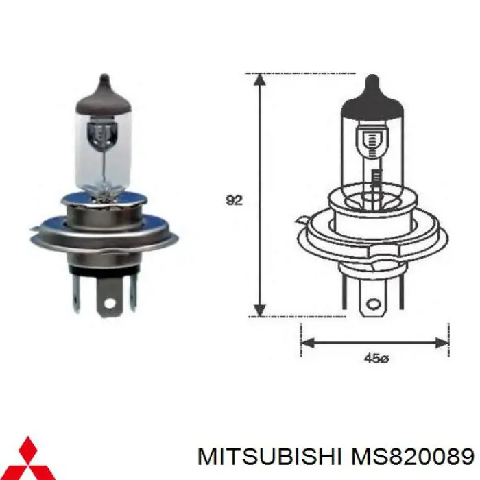 MS820089 Mitsubishi bombilla de xenon