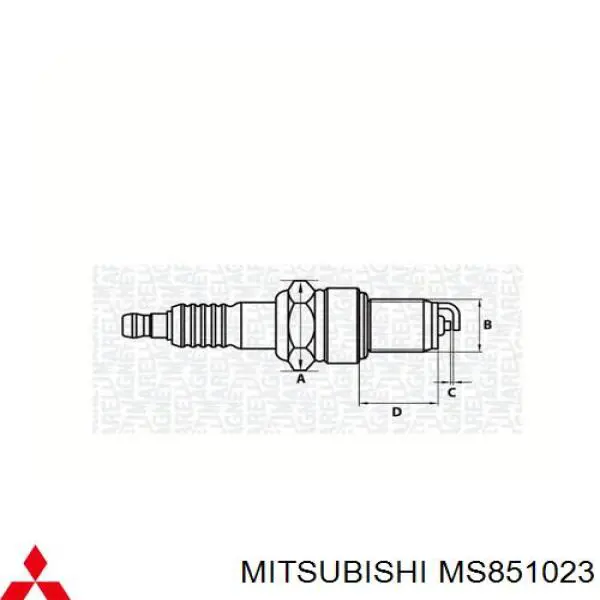 Comprar MS851023 Mitsubishi Bujía de encendido