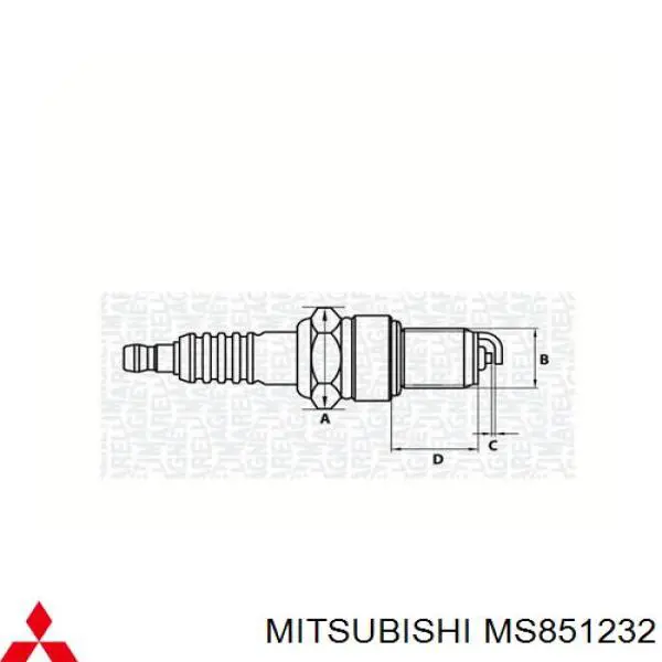 Comprar MS851232 Mitsubishi Bujía de encendido