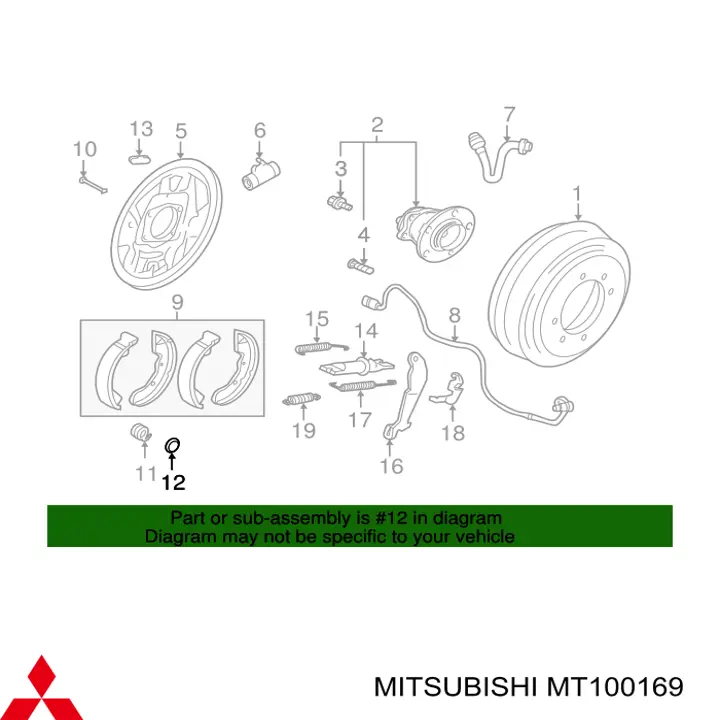  Mitsubishi MT100169 precio, desde 4,37 EUR