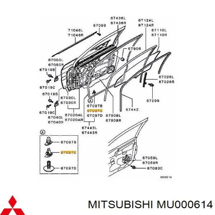 MU000614 Mitsubishi 