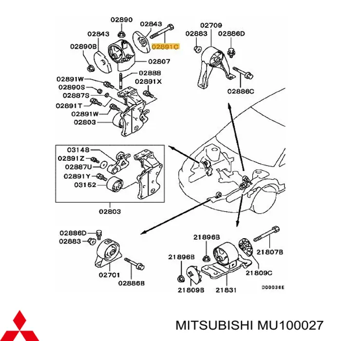 MU100027 Mitsubishi