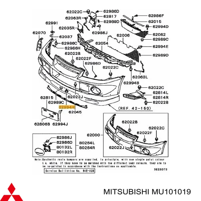  Mitsubishi MU101019 precio, desde 3,52 EUR
