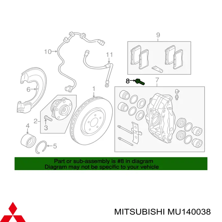  Mitsubishi MU140038 precio, desde  EUR