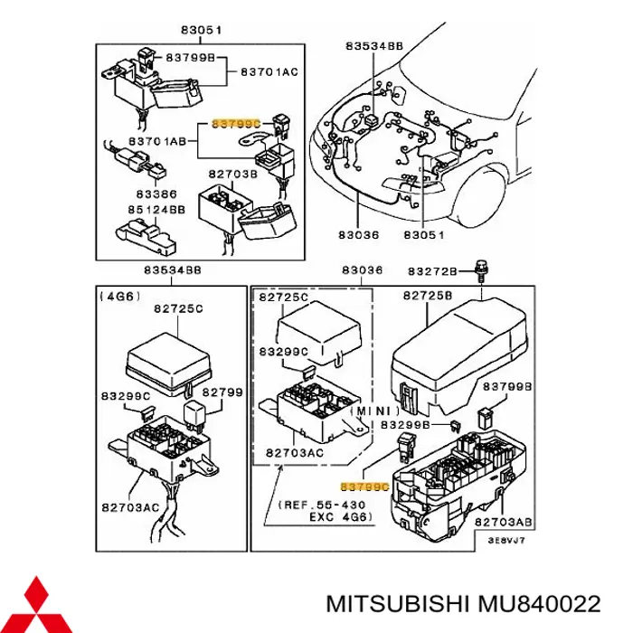 MMU840022 Mitsubishi fusible