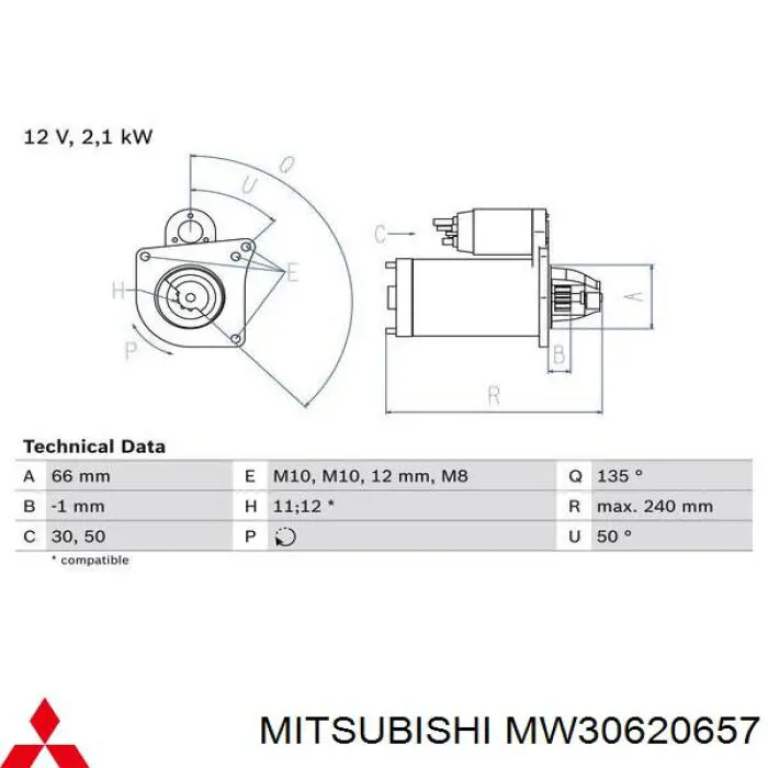 Motor de arranque S54034 Renault (RVI)