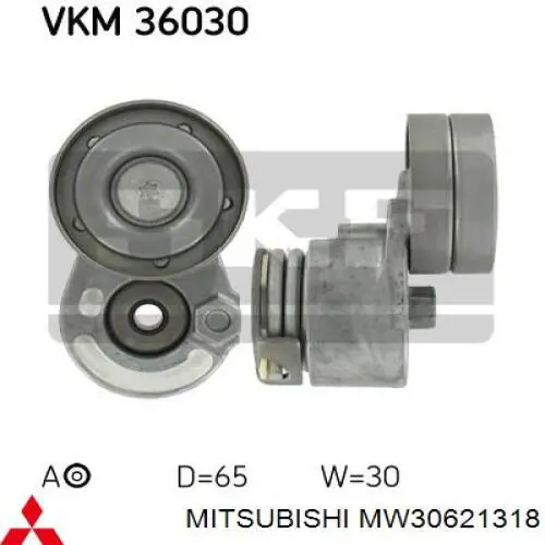 Correa de transmisión trapezoidal Mitsubishi MW30621318 precio, desde 15,95 EUR