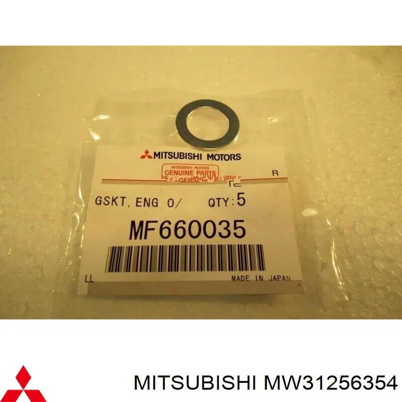 MW31256354 Mitsubishi junta, tapón roscado, colector de aceite