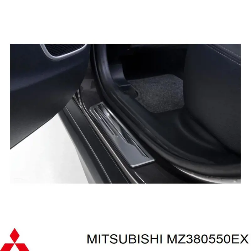 MZ380550EX Mitsubishi Juego de molduras interiores de umbral de puerta, 4 piezas
