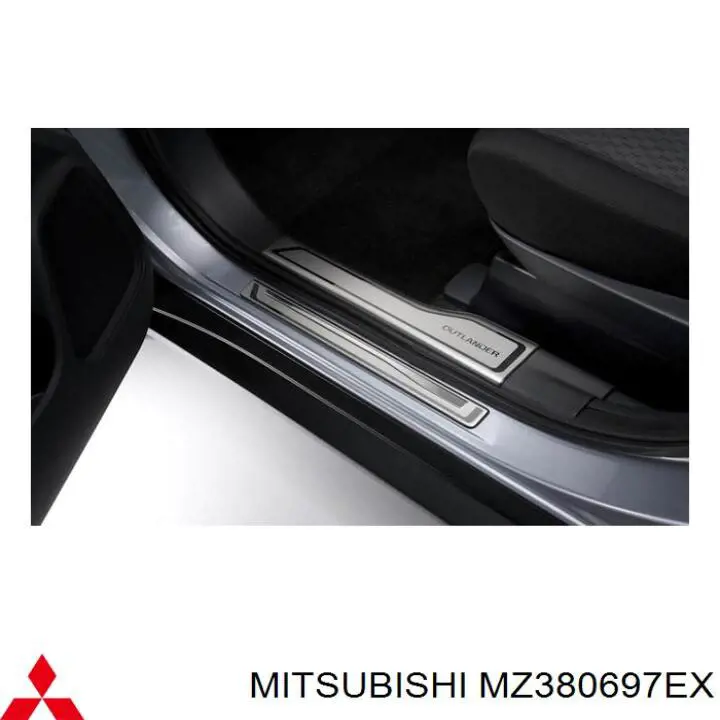 MZ380697EX Mitsubishi Juego de faldillas guardabarro traseros