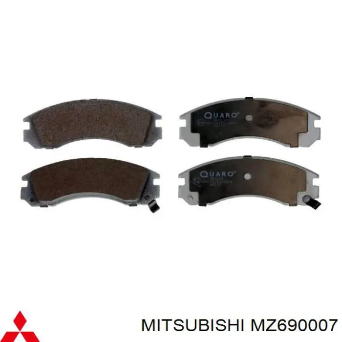 MZ690007 Mitsubishi pastillas de freno delanteras