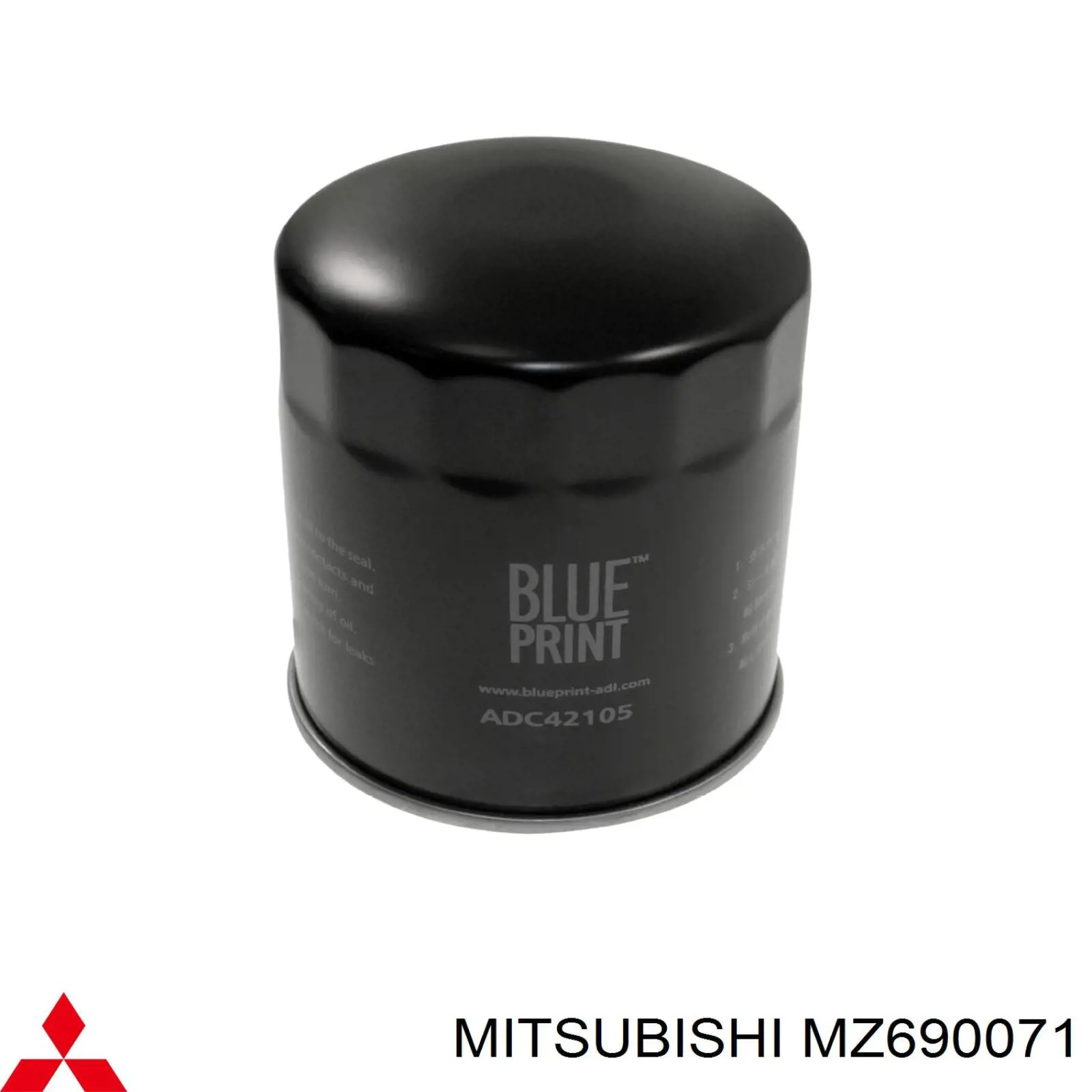 MZ690071 Mitsubishi filtro de aceite