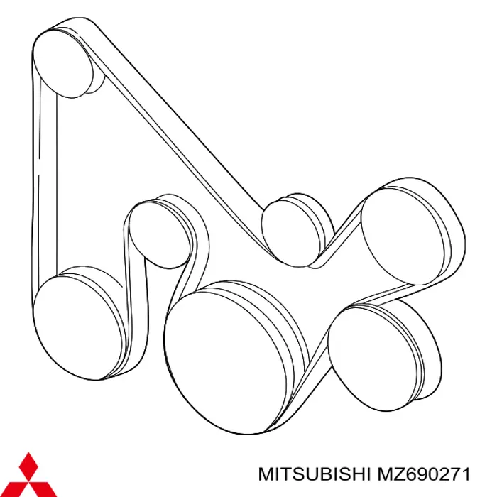 MZ690271 Mitsubishi correa trapezoidal