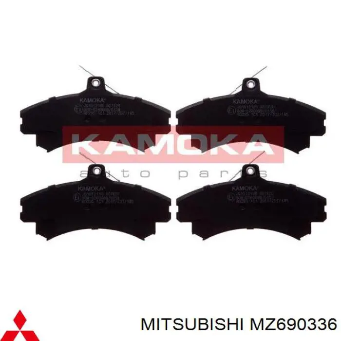 MZ690336 Mitsubishi pastillas de freno delanteras