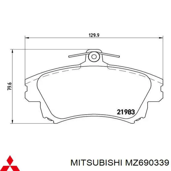 Pastillas freno delanteras Mitsubishi MZ690339 precio, desde 26,50 EUR
