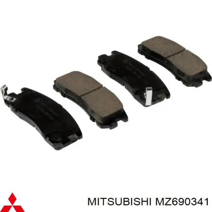Comprar MZ690341 Mitsubishi Pastillas de freno traseras