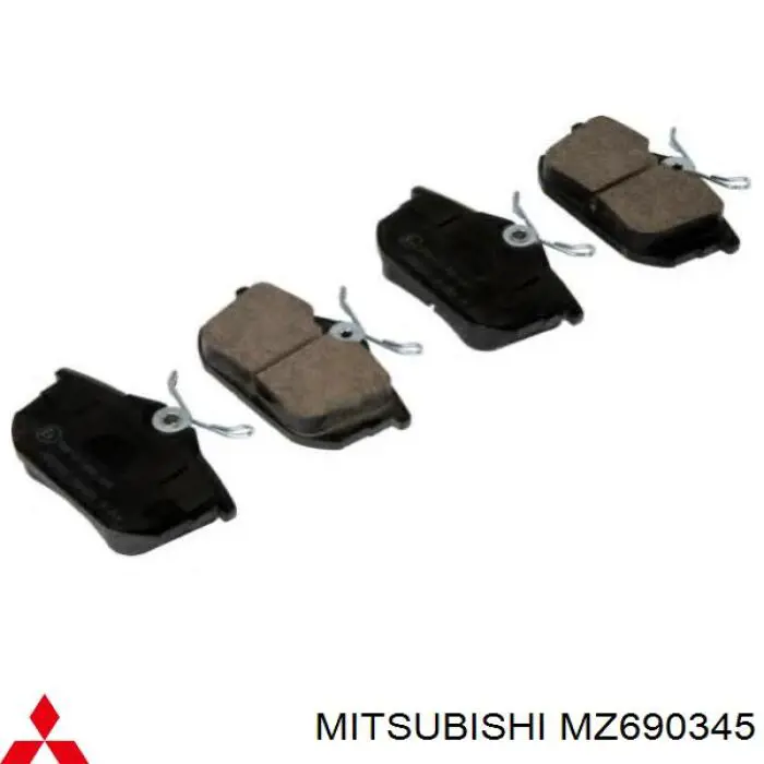 Comprar MZ690345 Mitsubishi Pastillas de freno traseras