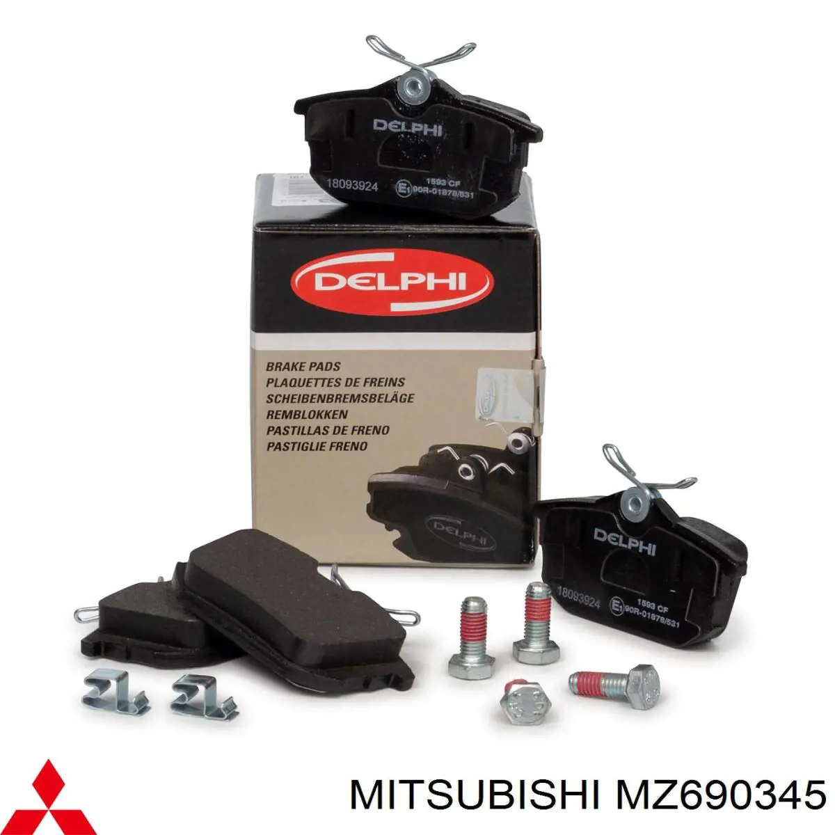 Pastillas traseras de freno Mitsubishi MZ690345 precio, desde 19,15 EUR