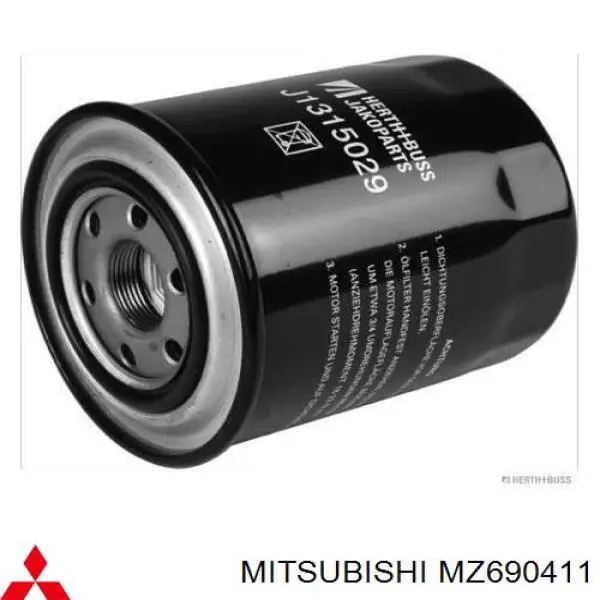 MZ690411 Mitsubishi filtro de aceite