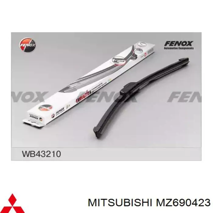 MZ690423 Mitsubishi Escobillas Limpiaparabrisas delanteras