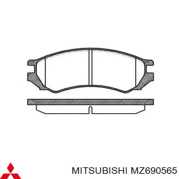 Comprar MZ690565 Mitsubishi Pastillas delanteras de freno
