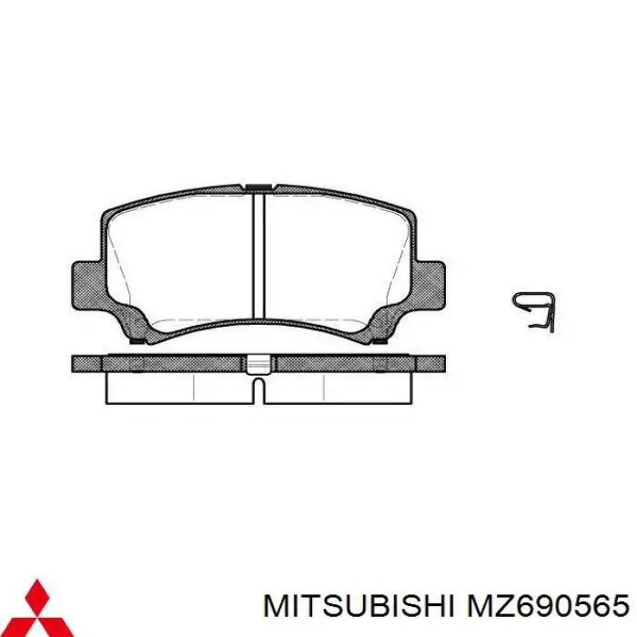 Pastillas freno delanteras Mitsubishi MZ690565 precio, desde 23,19 EUR