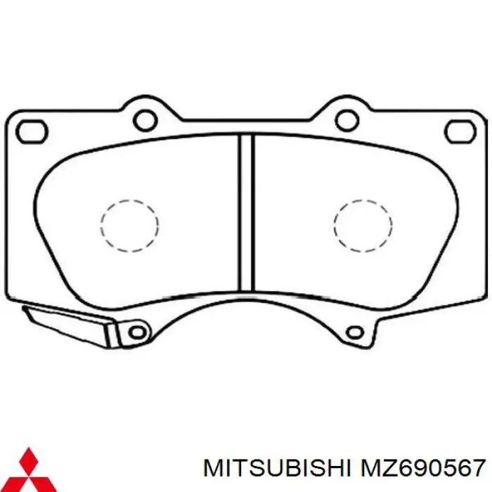 Pastillas freno delanteras Mitsubishi MZ690567 precio, desde 26,71 EUR