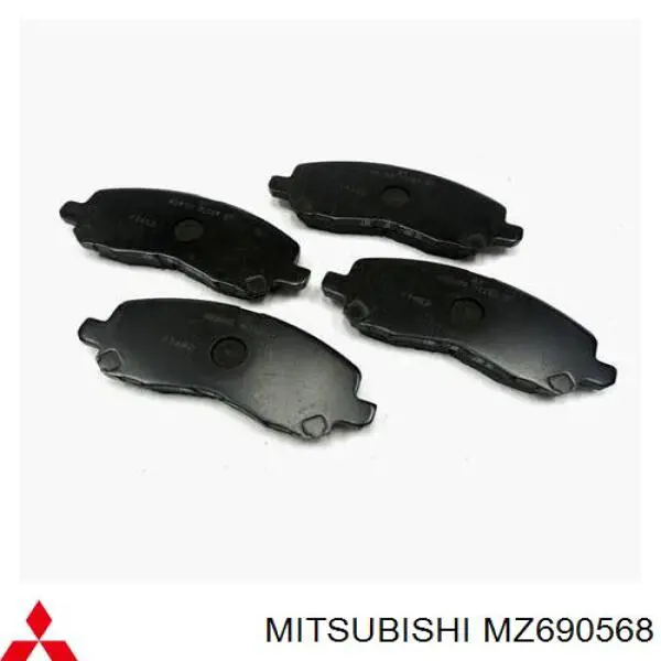 MZ690568 Mitsubishi pastillas de freno delanteras